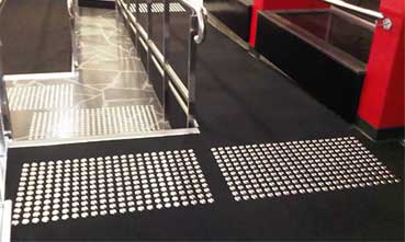 Bedeutung des Braille-Signs für die Schiene